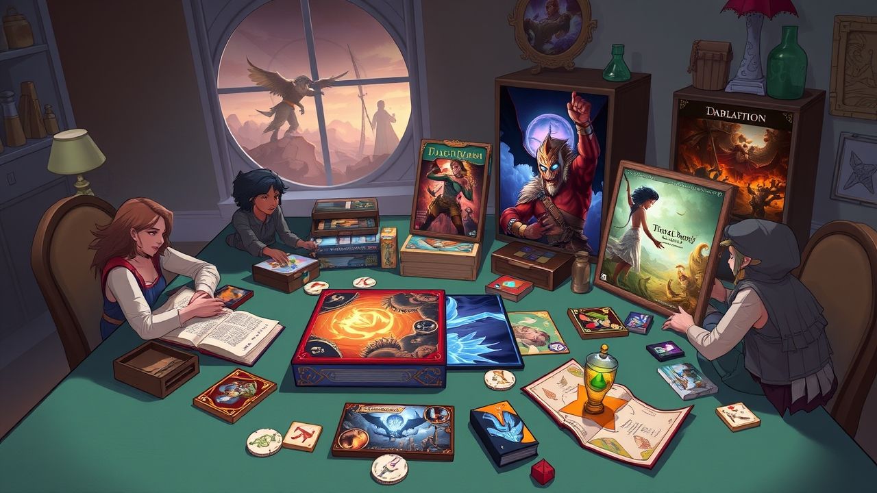 Exemplos de jogos de tabuleiro com narrativas cativantes