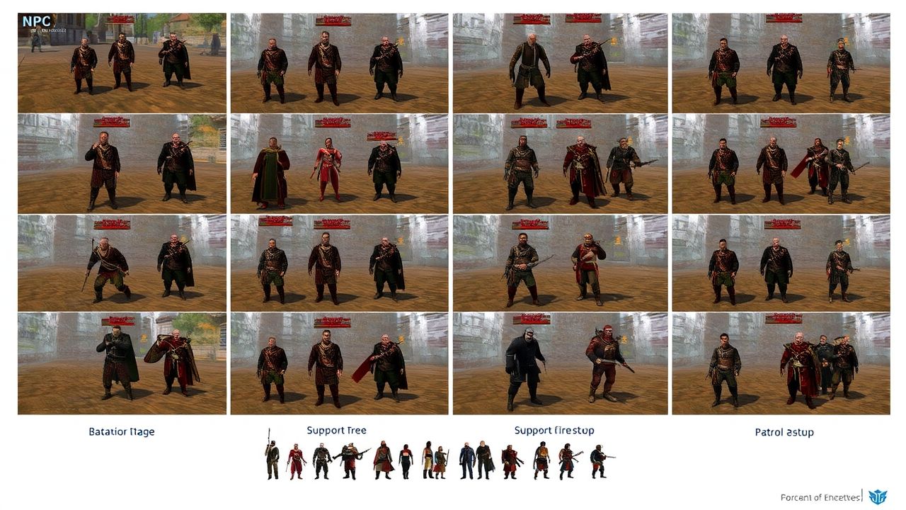 Exemplos práticos de NPCs com árvores de comportamento
